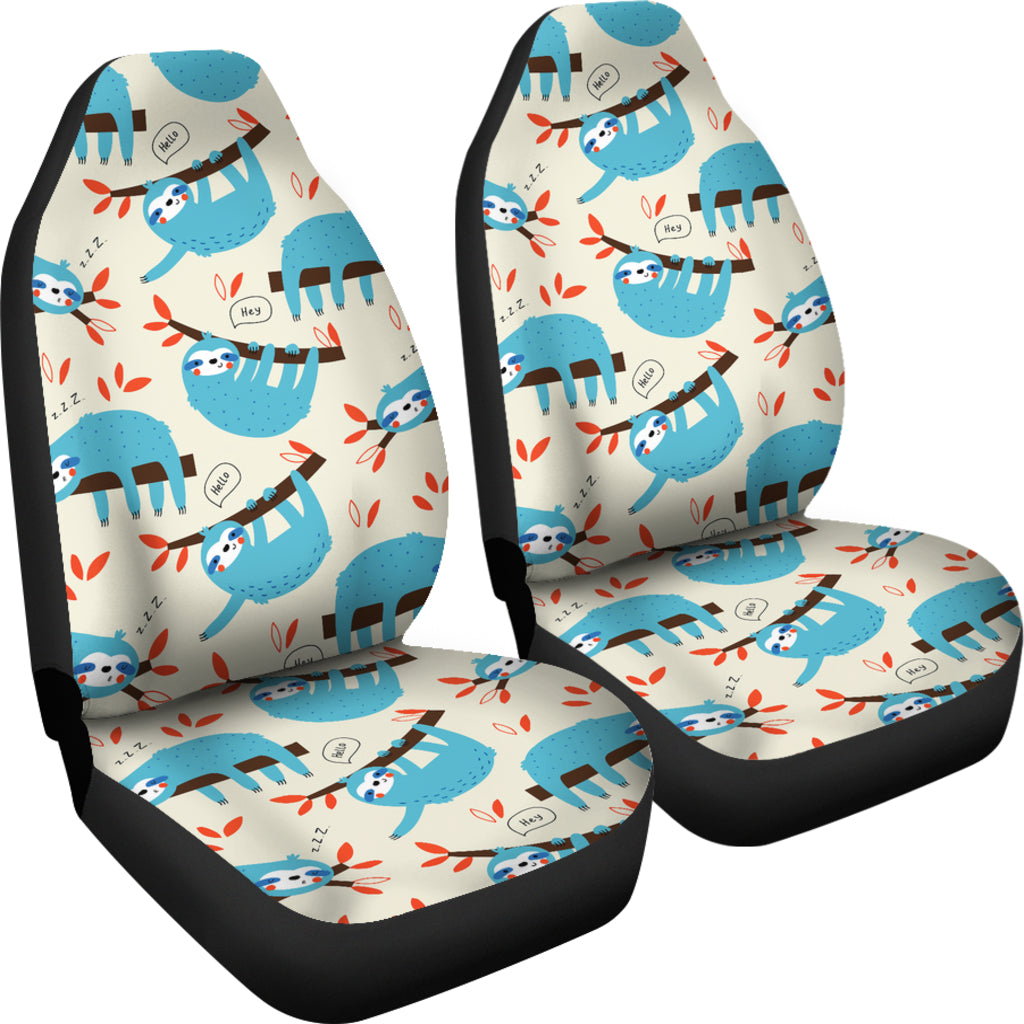 Sloth Print Design LKS3011 Car Seat Covers
