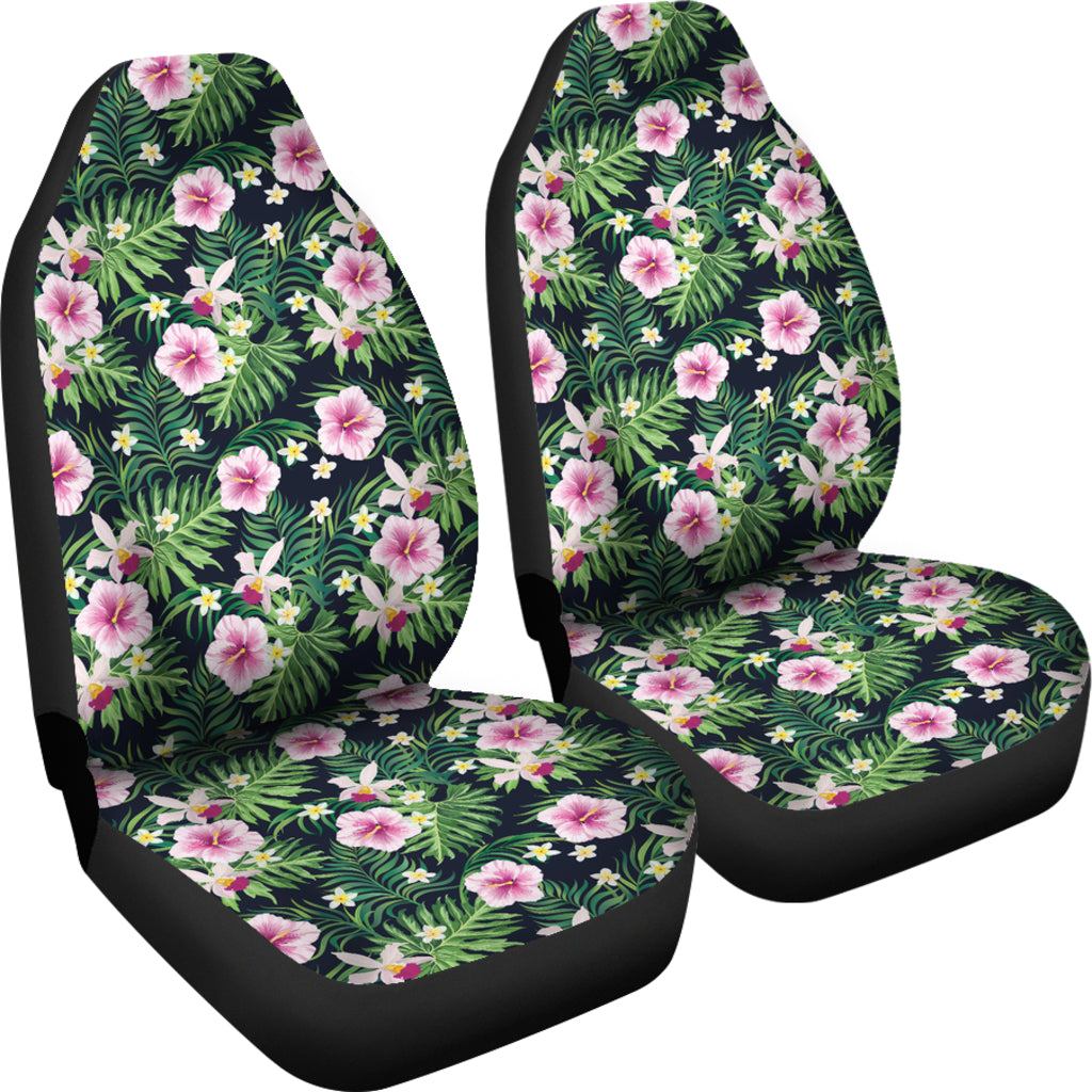 Hibiscus Tropical Print Design LKS309 Car Seat Covers