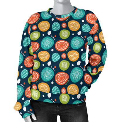 Swedish Themed Design Women Long Sleeve Sweatshirt