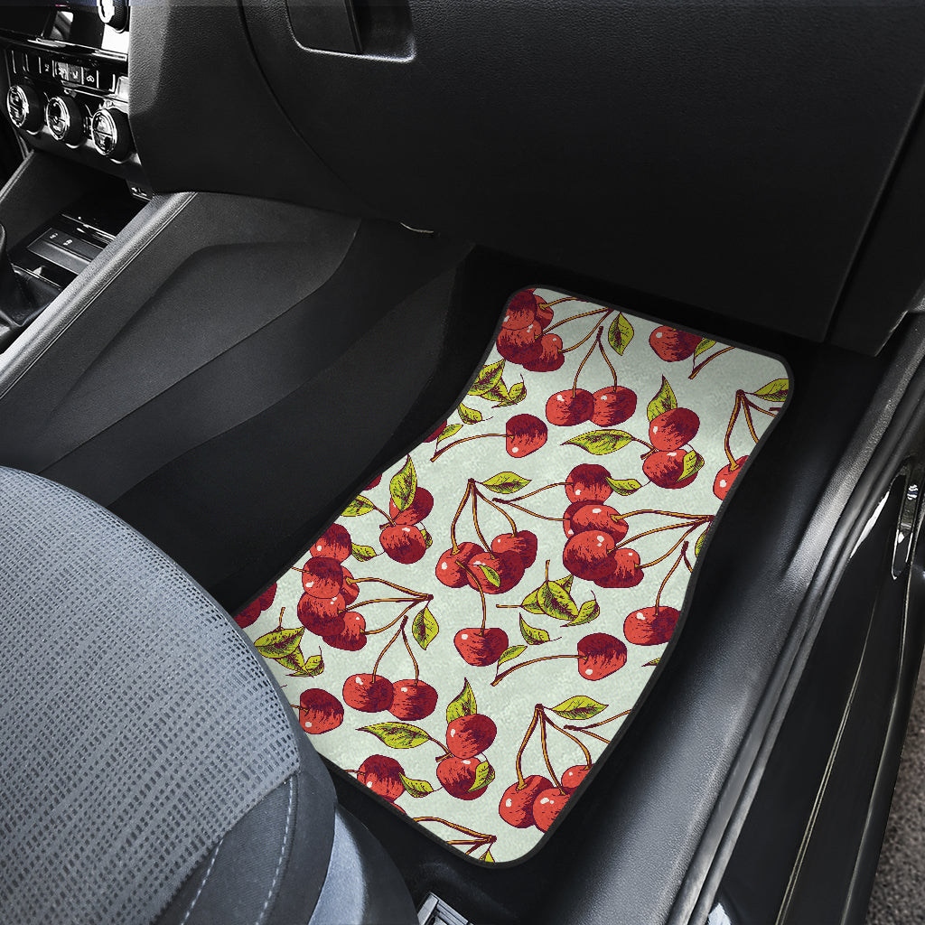 Cherry Hand Draw Car Floor Mats Front Back