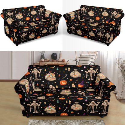 Mummy Halloween Print Design LKS303 Loveseat Couch Slipcover
