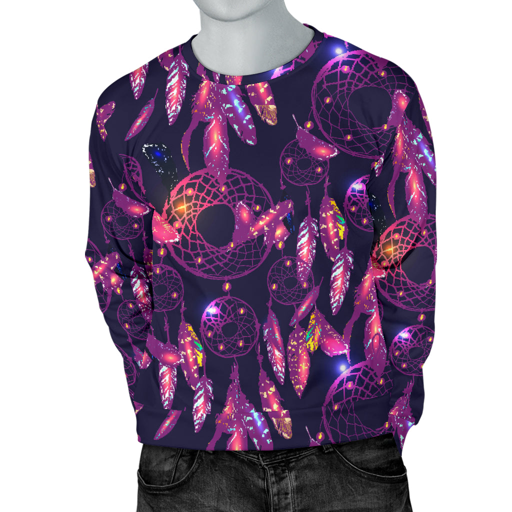 Dream catcher neon Men Long Sleeve Sweatshirt