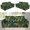 Jaguar Jungle Pattern Print Design 03 Sofa Slipcover