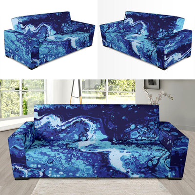 Ocean Liquid Pattern Print Design A03 Sofa Slipcover