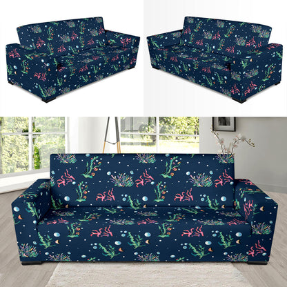 Seaweed Print Design LKS306 Sofa Slipcover