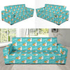 Bulldogs Pattern Print Design 05 Sofa Slipcover