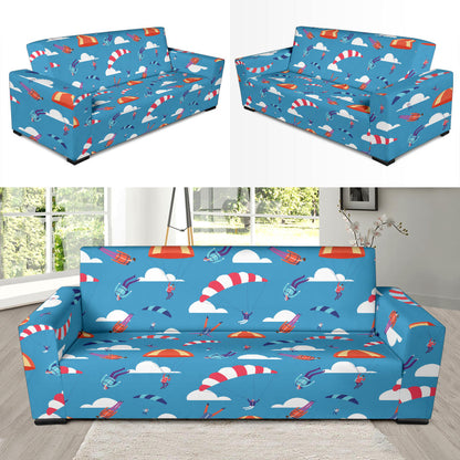 Skydiver Print Design LKS306 Sofa Slipcover