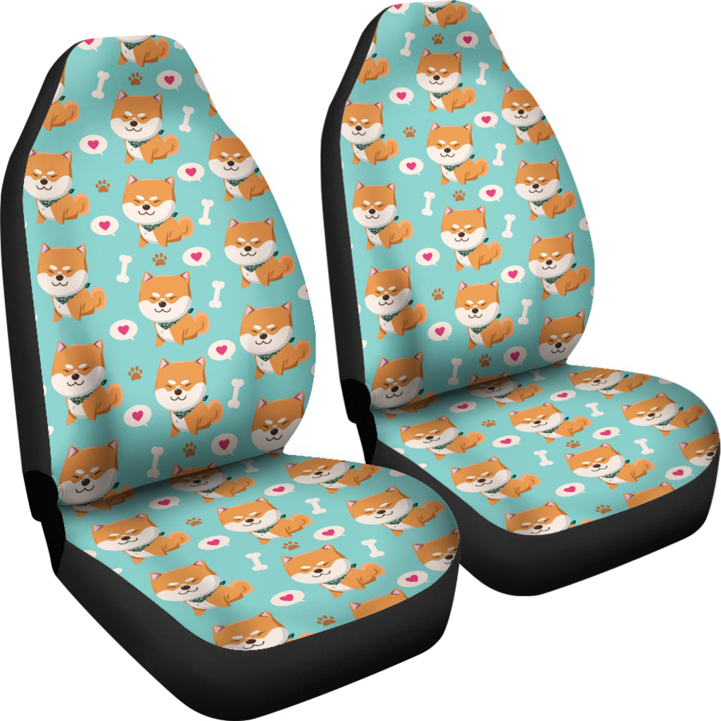 Shiba Inu Print Design LKS3013 Car Seat Covers