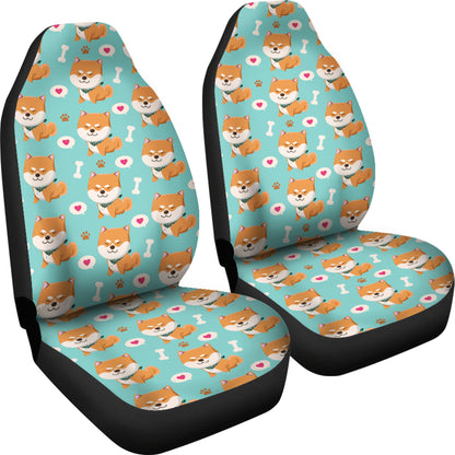Shiba Inu Print Design LKS3013 Car Seat Covers