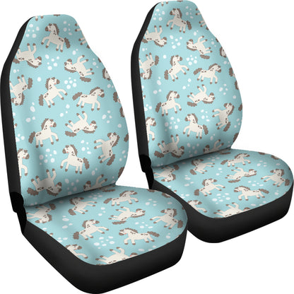 Horse Cute Print Design LKS306 Car Seat Covers