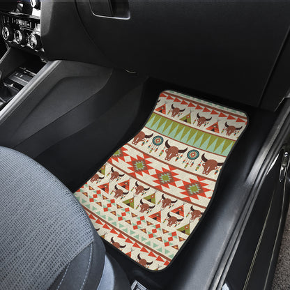 American indian Ethnic Pattern Car Floor Mats Front Back