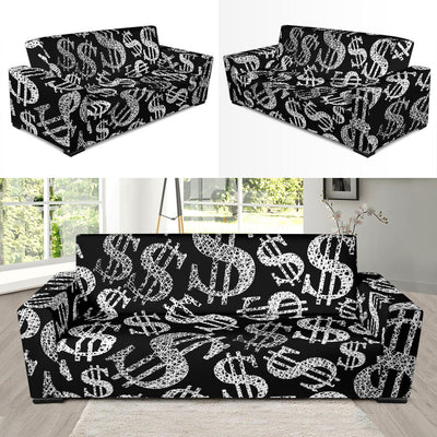 Money Pattern Print Design 02 Sofa Slipcover