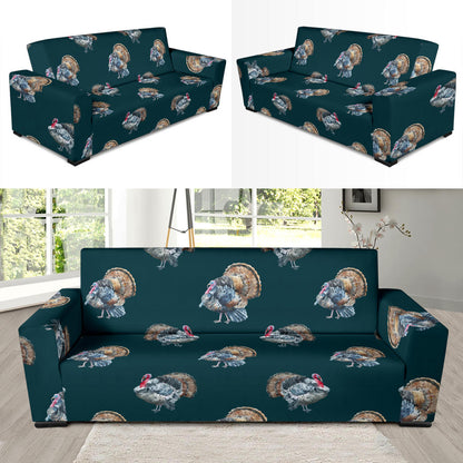Turkey Pattern Print Design 03 Sofa Slipcover