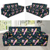 Cockatoo Pattern Print Design 03 Sofa Slipcover