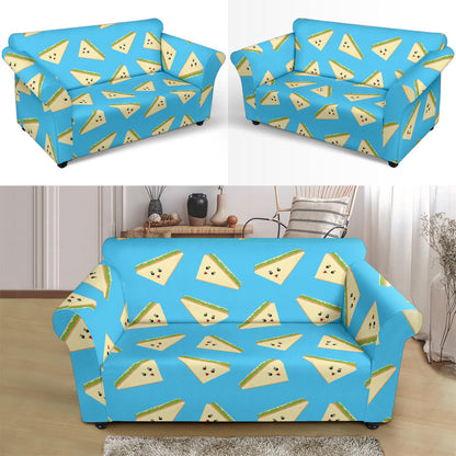 Sandwich Emoji Print Design LKS305 Loveseat Couch Slipcover