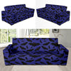 Bat Halloween Pattern Print Design 02 Sofa Slipcover