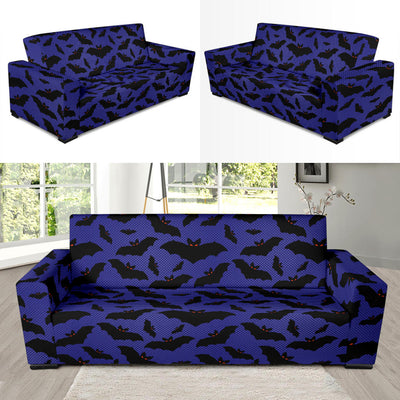 Bat Halloween Pattern Print Design 02 Sofa Slipcover