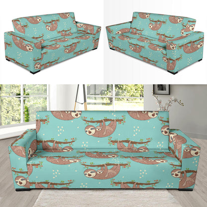 Sloth Print Design LKS302 Sofa Slipcover