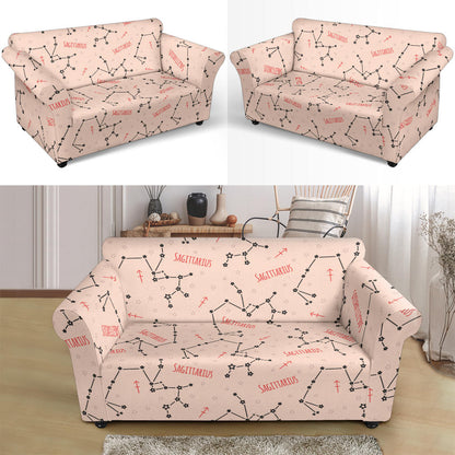 Sagittarius Star Print Design LKS302 Loveseat Couch Slipcover