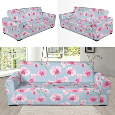 Orchid Pattern Print Design A01 Sofa Slipcover