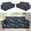 Bat Pattern Print Design 07 Sofa Slipcover