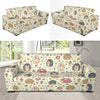 Hedgehog Cute Pattern Print Design 01 Sofa Slipcover