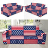 Patriotic US Flag Pattern Print Design A03 Sofa Slipcover