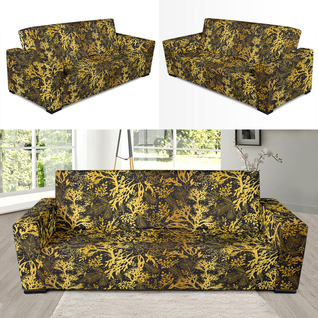 Seaweed Print Design LKS303 Sofa Slipcover