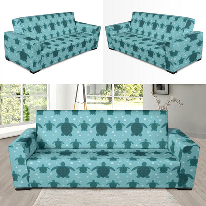 Sea Turtle Print Design LKS305 Sofa Slipcover