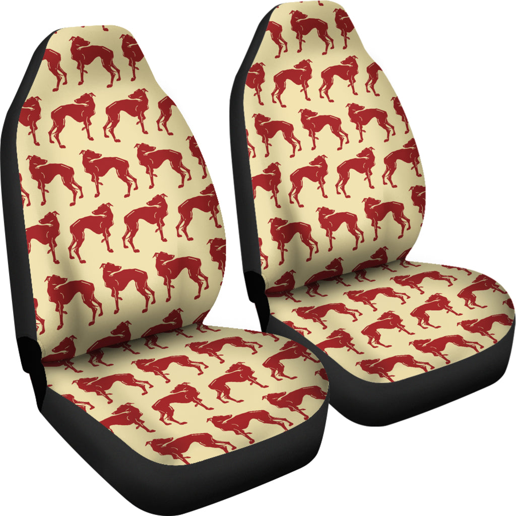 Whippets Print Design LKS301 Car Seat Covers