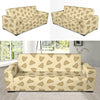 Poop Emoji Pattern Print Design A02 Sofa Slipcover