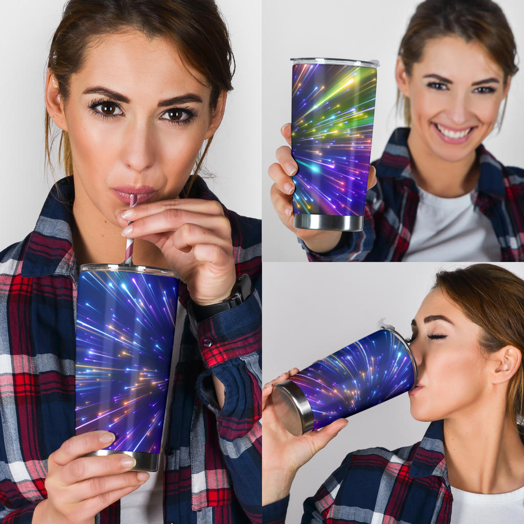 Celestial Rainbow Speed Light Tumbler