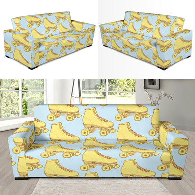 Roller skate Pattern Print Design A03 Sofa Slipcover