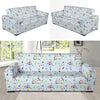 Cow Happy Pattern Print Design 05 Sofa Slipcover