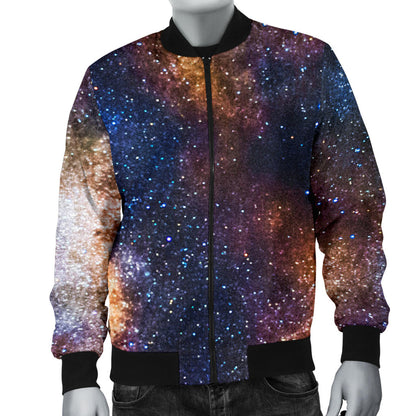 Celestial Milky way Galaxy Men Bomber Jacket
