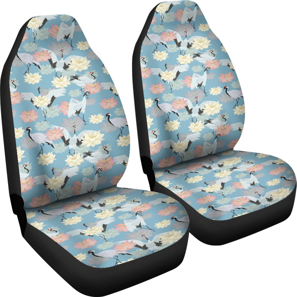 Water Lily Print Design LKS304 Car Seat Covers
