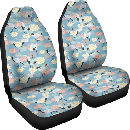 Water Lily Print Design LKS304 Car Seat Covers