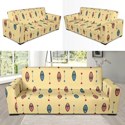 Kayak Pattern Print Design 02 Sofa Slipcover