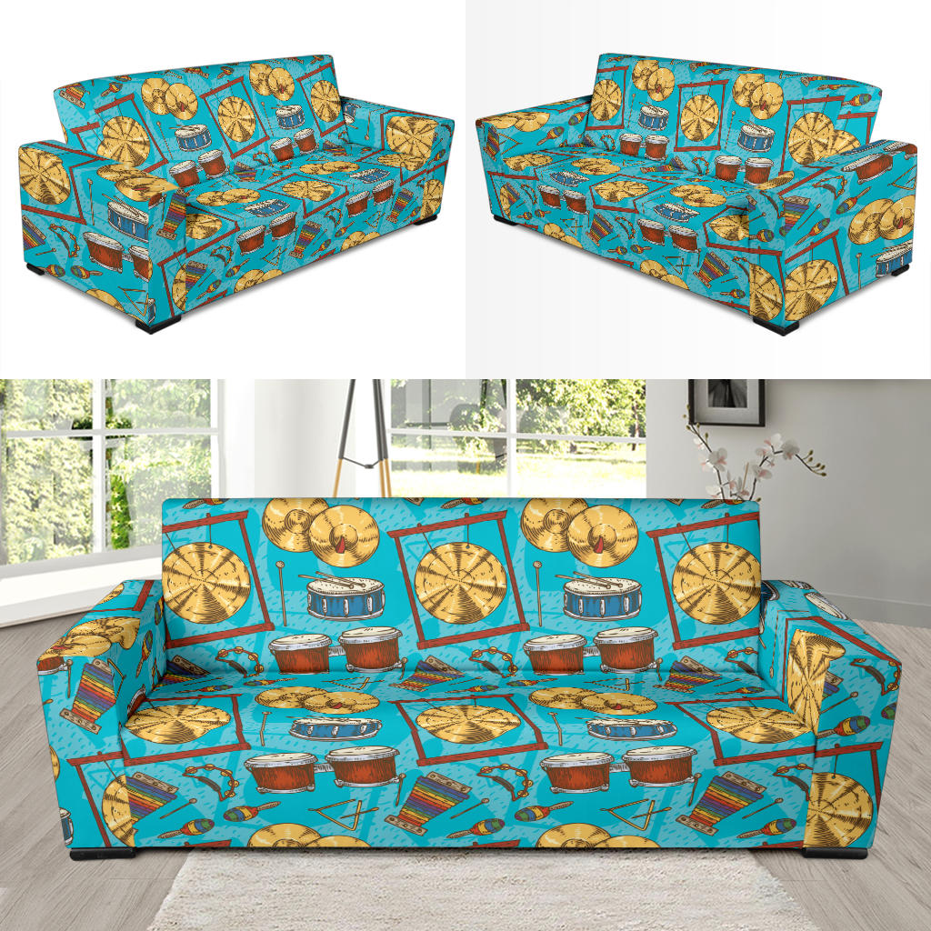 Percussion Pattern Print Design 03 Sofa Slipcover