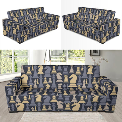 Chess Pattern Print Design 04 Sofa Slipcover