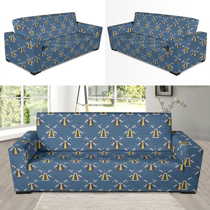 Windmill Pattern Print Design 03 Sofa Slipcover