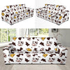 Cow Pattern Print Design 06 Sofa Slipcover