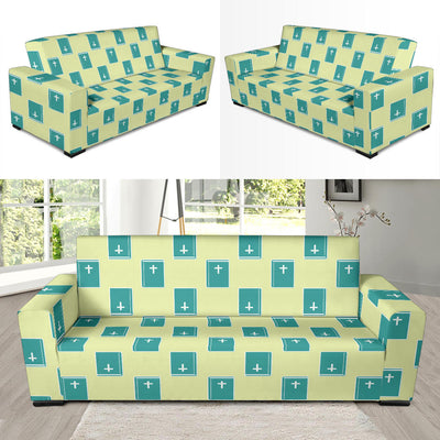 Bible Pattern Print Design 04 Sofa Slipcover