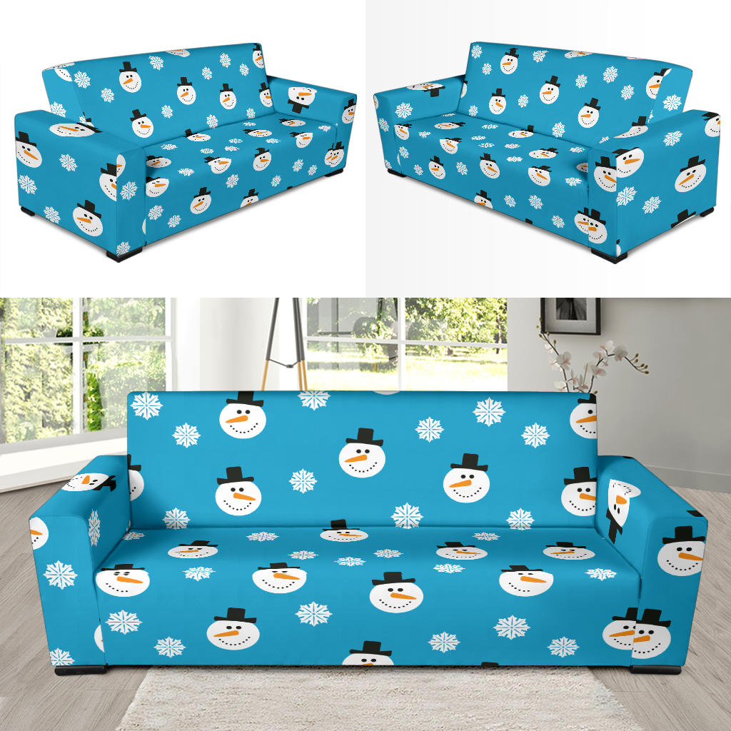 Snowman Print Design LKS303 Sofa Slipcover