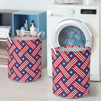 American flag Pattern Laundry Basket