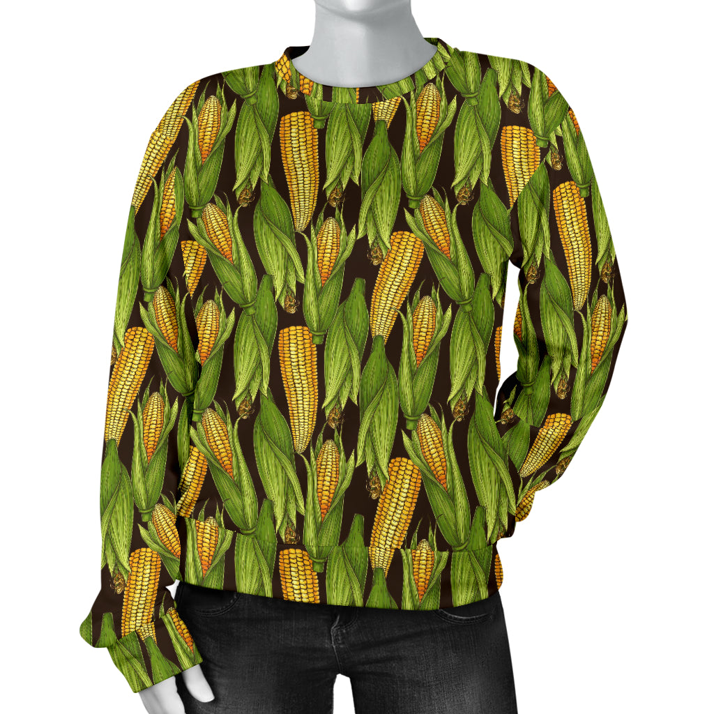Agricultural Corn cob Print Women Long Sleeve Sweatshirt