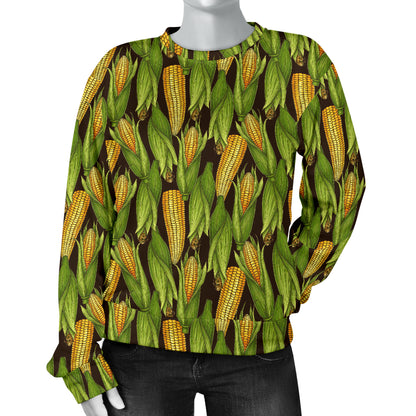 Agricultural Corn cob Print Women Long Sleeve Sweatshirt