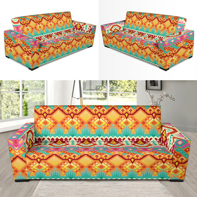 Aztec Pattern Print Design 03 Sofa Slipcover