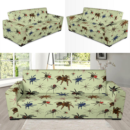 Tarantula Pattern Print Design 02 Sofa Slipcover