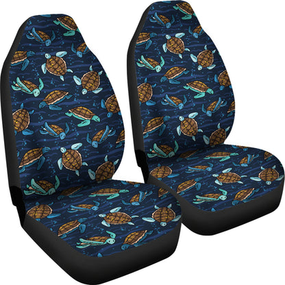 Sea Turtle Print Design LKS3011 Car Seat Covers